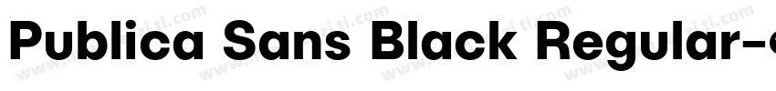 Publica Sans Black Regular字体转换